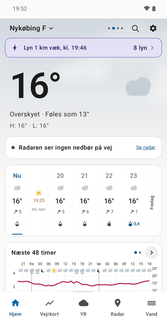 The front page says it without opening the map — even with the alert switched off.