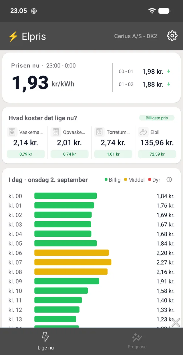 The same app in light theme.
