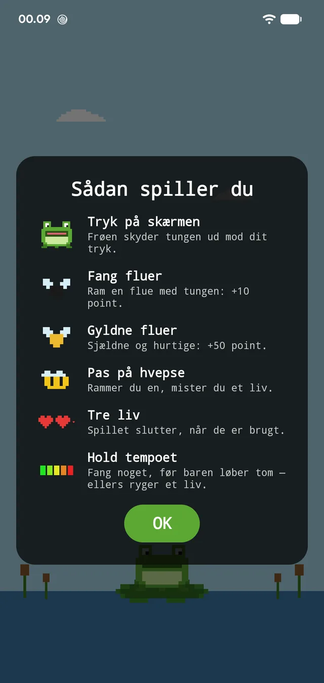 Every rule on one screen, before the first tap.